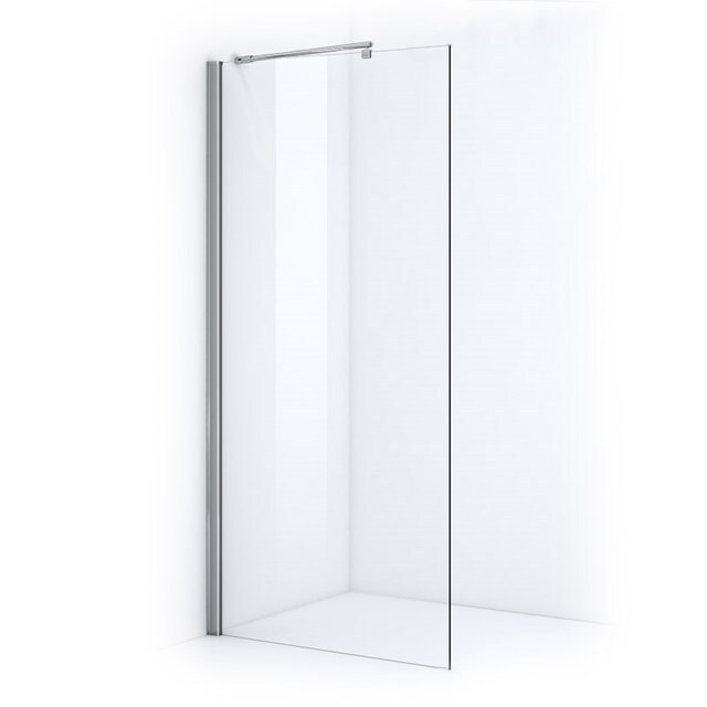 Maxaro Douchewand Inloopdouche Zircon Comfort 100cm Veiligheidsglas 6 mm Chroom