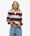 Superdry Polo de Rugby Court Rayé Athletic Essentials Rouge Taille : 42