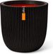 Capi Europe Bloempot bol Groove NL - 35x34 - Zwart