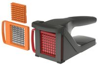 Zyliss Frietsnijder & Groentesnijder - Met 2 Verwisselbare RVS Messen (7 & 9 mm) - Antislip Bodem - Vaatwasserbestendig - Wit