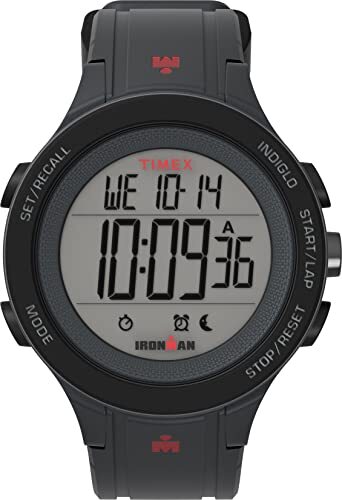 Timex Timex Ironman 42mm digitaal grijs siliconen bandhorloge voor heren TW5M48900