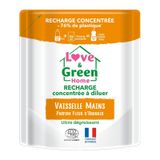 LOVE&GREEN Recharge à diluer de liquide vaisselle Fleur d'oranger - 166ml