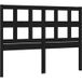 Tête de lit noir 145,5x4x100 cm bois massif de pin