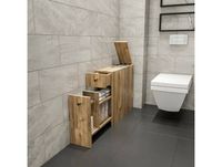Dmora Meuble sous lavabo Dmagon - Melaminè - Chêne 20x60x55 cm