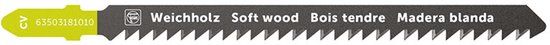 Fein 63503181010 Decoupeerzaagblad voor hout CV 90 T3 SW SC 5 stuk(s)