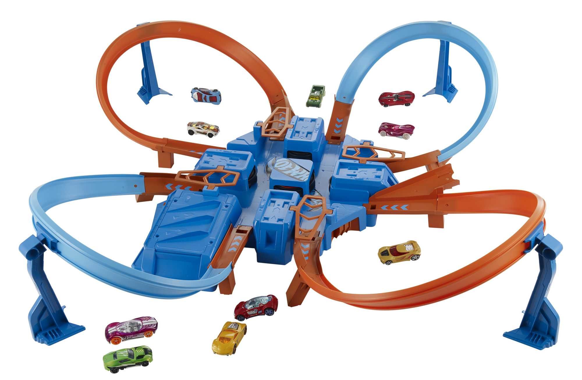 Hot Wheels Action Criss Cross Crash Baanset - Voertuig & Circuitset - Multi