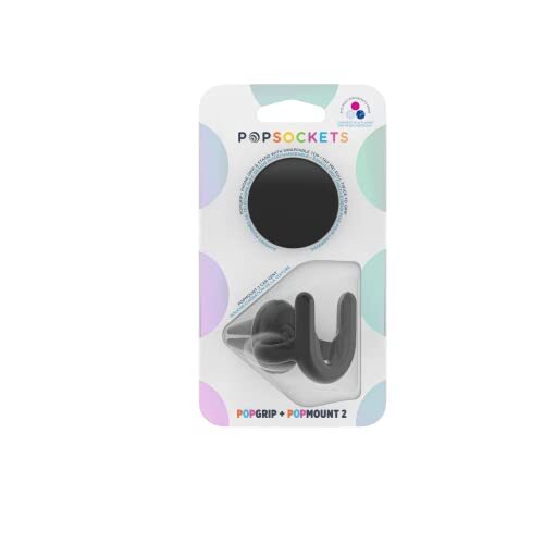 PopSockets PopSockets: PopPack Bundel - Handsfree Support voor je Mobiel in de Auto (Niet klevend) wordt bevestigd in je auto ventilator met verwisselbare PopGrip inbegrepen - PopMount 2 Car Vent + PopGrip