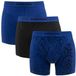 Björn Borg 3P Cotton Stretch Boxers Basic Print Blau & Schwarz Herren M