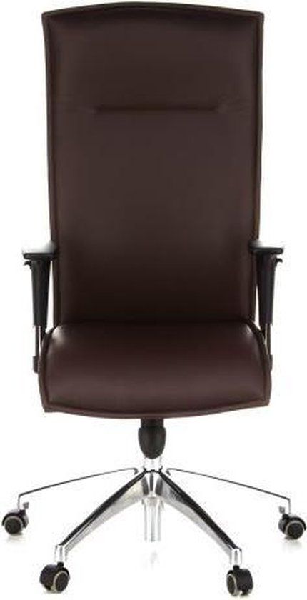 hjh OFFICE Murano 20 Luxe Directiestoel - Bruin Leer - Draaibaar