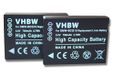 VHBW 2x batterie compatible avec Panasonic Lumix DMC-TZ22, DMC-TZ25, DMC-TZ30, DMC-TZ31 appareil photo (750mAh, 3,6V, Li-Ion)