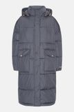 Ilse Jacobsen Long Winter Coat PEPPY06 Ombre Blue Women XS/S