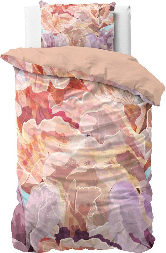 Sleeptime Alda Dekbedovertrekset - Eenpersoons - 140x220 cm - Roze