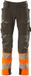 Mascot Accelerate Safe Pantalon avec poches genoux 19179-511 - anthracite foncé/orange fluo - C62