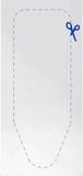 STAUS&BACH Ironiq Pad - Strijkplank Vilt - Tafelstrijkplank molton onderlaag - 135 x 49 cm - Strijkplankonderlaag