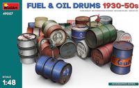 MiniArt Modelbouwpakket Militaire voertuigen - 49007 Fuel - Oil Drums 1930-50s Plastic - 1:48 - Modelbouw