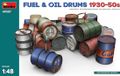 MiniArt Modelbouwpakket Militaire voertuigen - 49007 Fuel - Oil Drums 1930-50s Plastic - 1:48 - Modelbouw