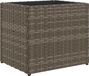 vidaXL Plantenbak 36x30x32 cm poly rattan grijs