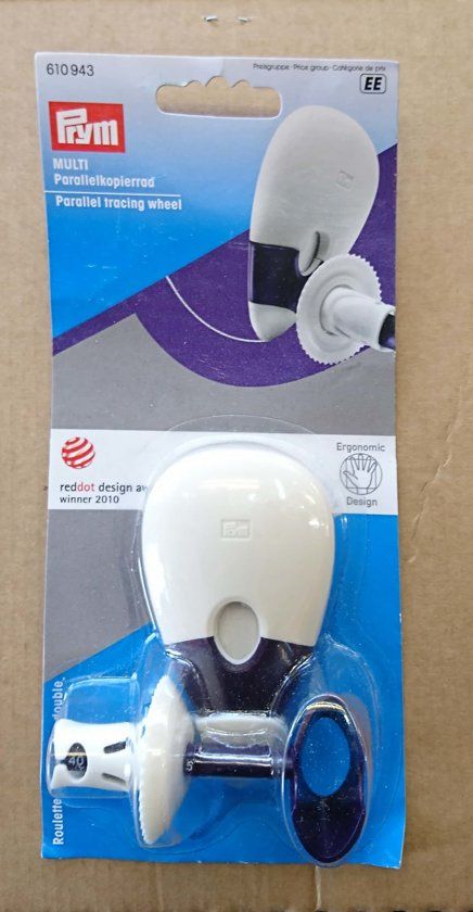 Radeerwieltje met dubbele markering