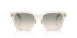 Moncler Lunettes de soleil unisexe blanc carrées vert 54mm