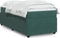 Maison Exclusive - Lit boxspring avec matelas, vert foncé, 80x200 cm, velours