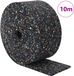 vidaXL Rubber granulaatrol Zwart 1000 x 12 x 0,3 cm