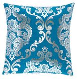 San Carlos Elegante kussensloop, polyester, blauw, 45 x 45 x 5 cm