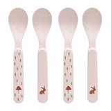 Lässig Little Forest Rabbit Peuterlepel Set (4 stuks) Roze