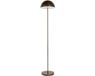 QAZQA Keira - Moderne Dimbare LED Draadloze Oplaadbare Vloerlamp USB | Staande Lamp met Dimmer - 1 lichts - H 161.5 cm - Brons - Buitenverlichting