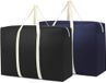 Shenzhen Haorui Industrial Technology Co., Ltd. Lot de 2 grands sacs de rangement avec fermeture éclair, boîtes de déménagement étanches avec poignées, grands sacs de transport pour déménagement, voyage, camping, jardin, couettes, rangement de vêtements
