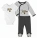 Outerstuff Vegas Golden Knights NHL Baby 3-in-1 Bodysuit, 3-Piece Set, 0-3 Months