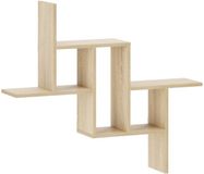 vidaXL Wandplank Sonoma Eiken 87 x 17 x 75 cm Bewerkt hout