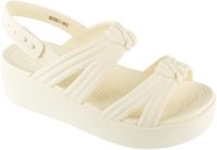 Crocs Brooklyn Knot Low Wedge Sandal, Vrouwen, Beige, Slippers, maat: 36/37