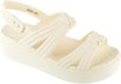 Crocs Brooklyn Knot Low Wedge Sandal, Vrouwen, Beige, Slippers, maat: 36/37