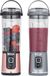 Ninja Blast 530ml set van 2 draagbare blenders, lekvrije deksel en drinktuit, sterke snoerloze mini-blender, oplaadbaar, smoothies, proteïneshakes, blend ijs en bevroren fruit, BC151UKEUGV