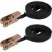 Rwoythk - 2 Pcs Sangle Arrimage Cliquet Sangles Cargo 10mx25mm 600kg Charge Travail, Sangle D'Arrimage Avec Tendeur, Sangle De Serrage En Polyester, Pour Moto, Cargaison, Remorque, Camions, Bagages (noir)