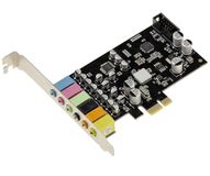 KALEA-INFORMATIQUE Geluidscontrollerkaart op PCIe-poort, 5.1 6-kanaals uitgang, met CMEDIA CM6212 High en Low Profile-chipset