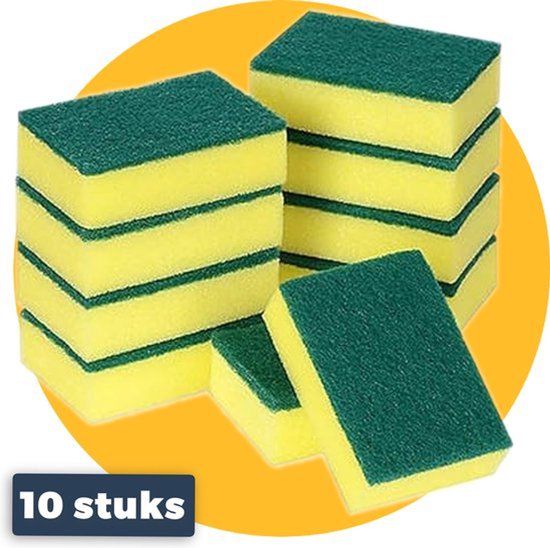 Pasper Schuursponsjes 10 stuks - Korrel 100 - Gemaakt in EU