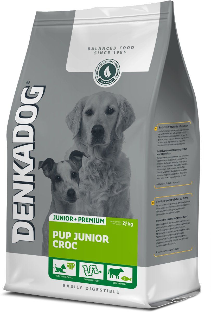 DENKADOG Pup/Junior Croc - Honden droogvoer