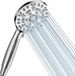 Unyqoos® Douche chromée avec 8 options de jet et technologie de surpression