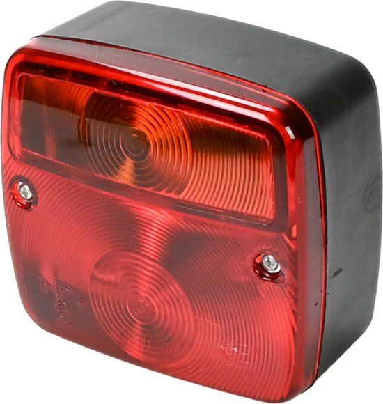 Benson Trailer Tail Light - Square - 98x104mm - 4 Functions - Easy to Install