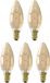 Calex Lampe bougie LED E14 Or 2.5W 136Lm 2100K Dimmable (5 pièces)