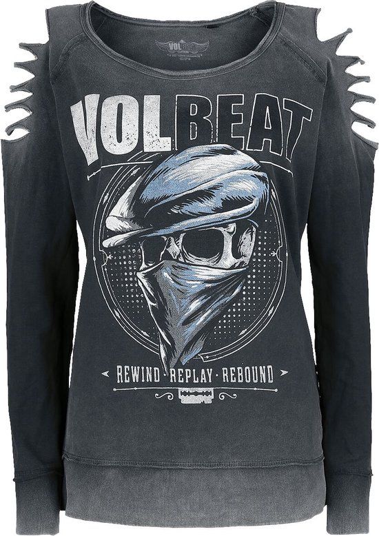 Volbeat Bandana Skull Dames Sweatshirts - grijs - M