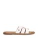 No Stress Witte Leren Slippers