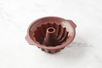 Point-Virgule Tulbandvorm Platinum Silicone Vintage Maroon 24cm