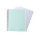 Navigator Schoolschrift A4 + | geruit 5x5 | extra hardcover | mint | rand 5 kleuren | papier 80g | 120 vellen microgeperforeerd 4 gaten | spiraal-spoelslot | premium schrijfpapier