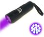 Lampe UV lampe de poche UV - Lumière ultraviolette - Conception durable - Noir