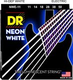 DR Strings NWE-11 Hi-Def Neon white 11-50 set snaren voor elektrische gitaar