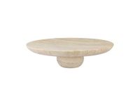Mette Ditmer Piédestal Travertin Linen, Ø32x8,5 cm