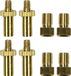 Benson Jeu de raccords de valve / raccords de conversion - laiton - 8 pièces