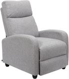 Anders Dream Lichtgrijze Relaxfauteuil - Stof/Hout - Grijs